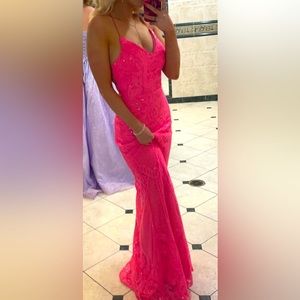 Hot Pink Prom Dress
